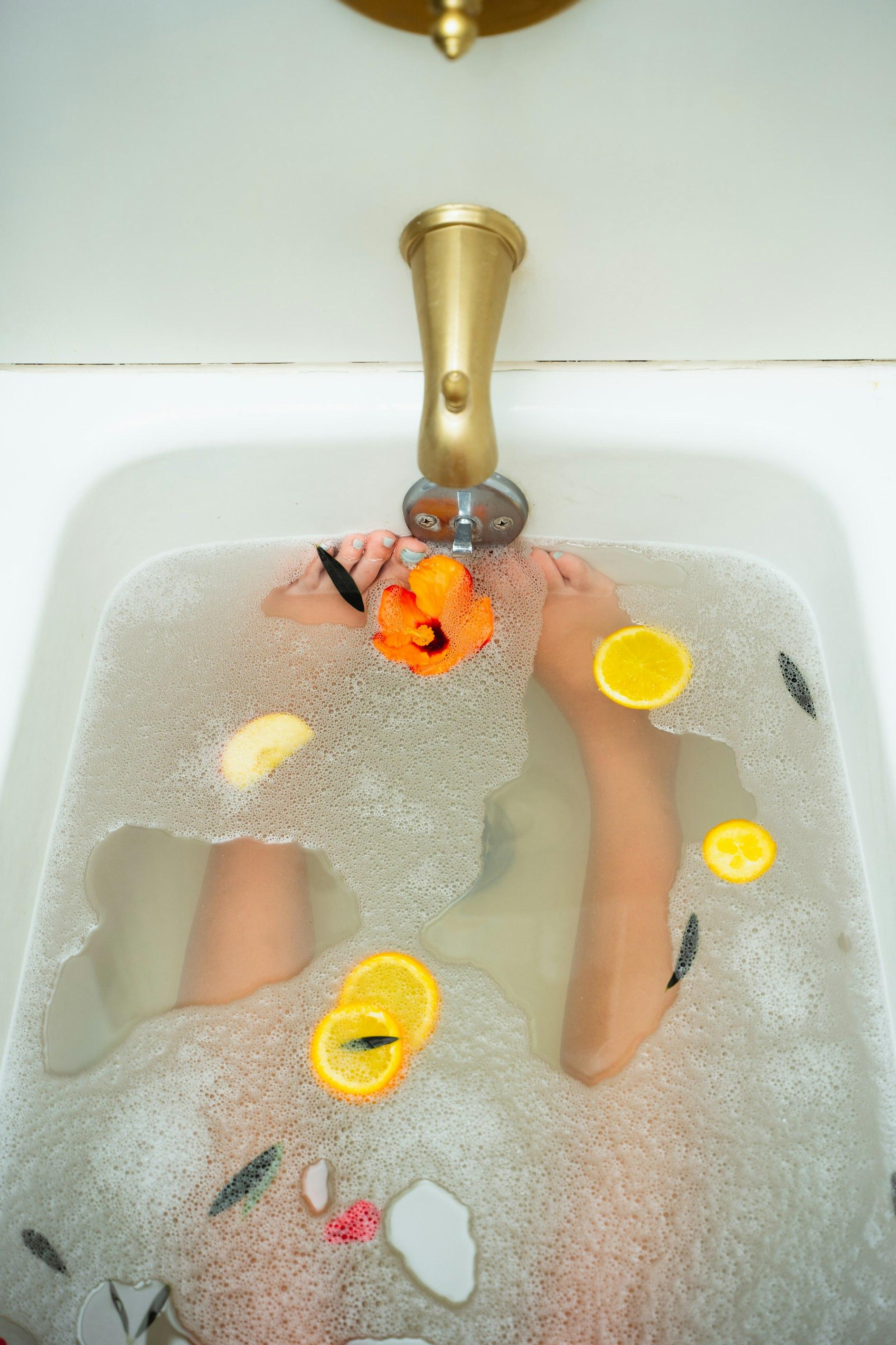 Mint and Lemon Foot Soak